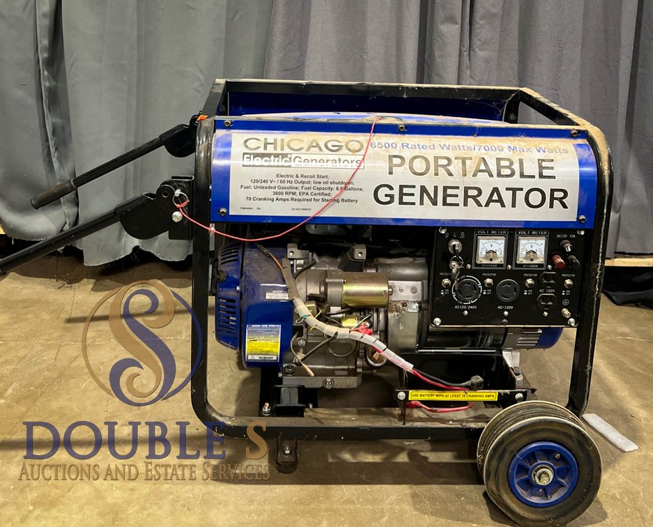 Chicago Electric 6500-Watt Rated/7000-Watt Max Portable Generator