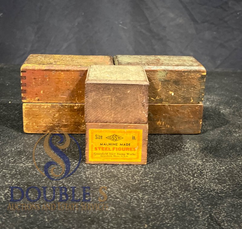 Machine-Made Steel Figures in Original Wooden Boxes