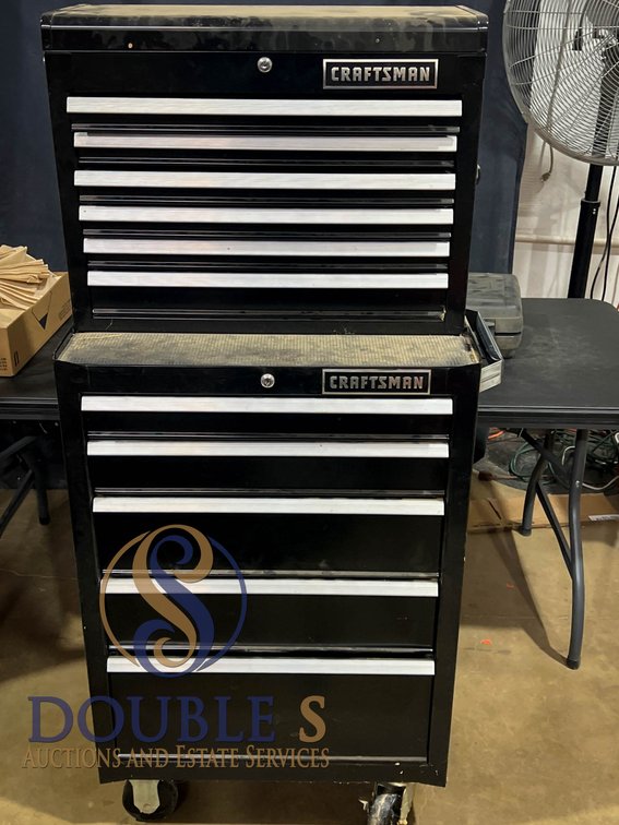 Craftsman Black Rolling Tool Chest With Lockable Drawers, 60x28.5-Inch