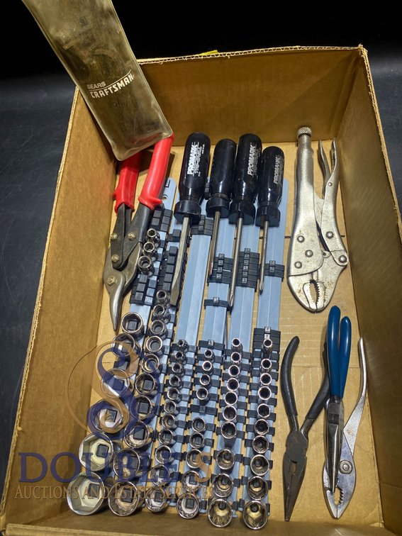 Tools, Including Socket Set, Hand Tools, and Screwdrivers