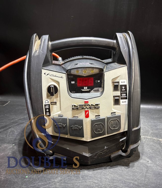 Portable Jump Starter and Power Station, 12-Inch Height, 11-Inch Depth