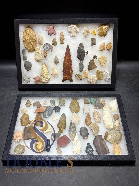 Two Cases of Stone Points and Tools
