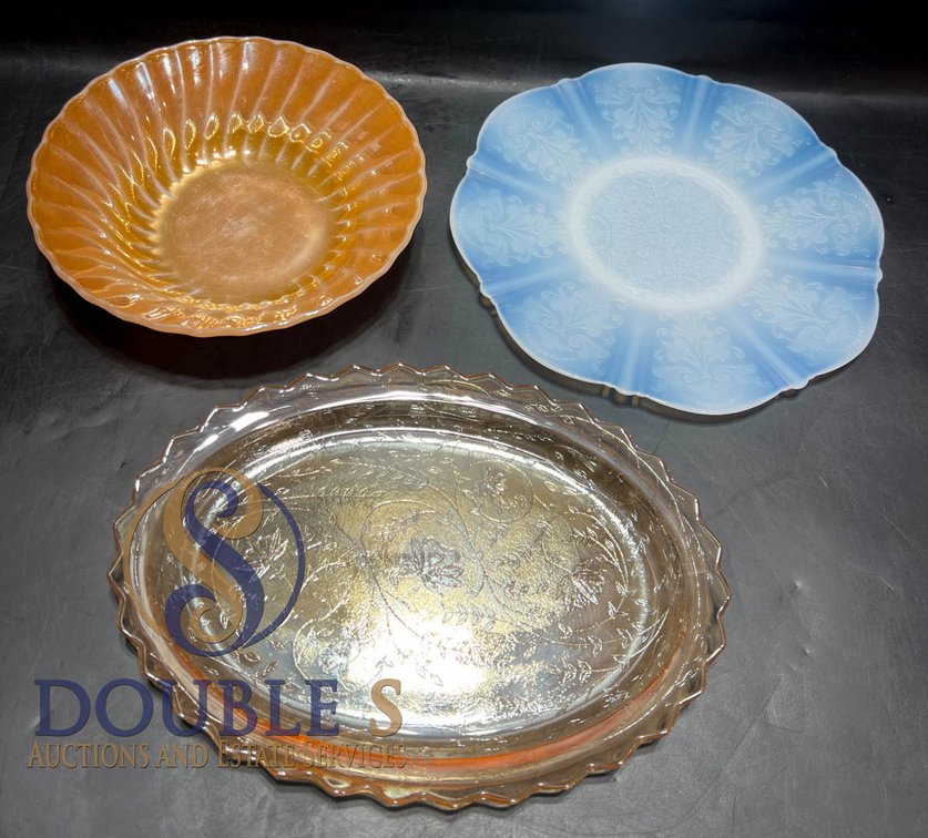Milk Glass and Glass Tableware Featuring Anchor Hocking Fire-King