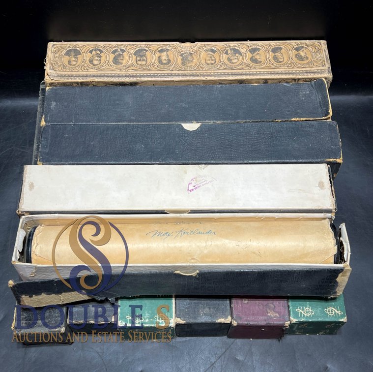 Vintage Player Piano Rolls in Original Boxes