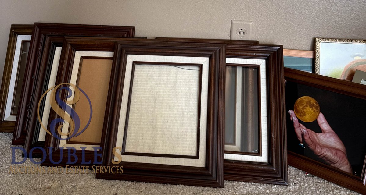 Wooden Picture Frames with Fabric or Metallic Insets