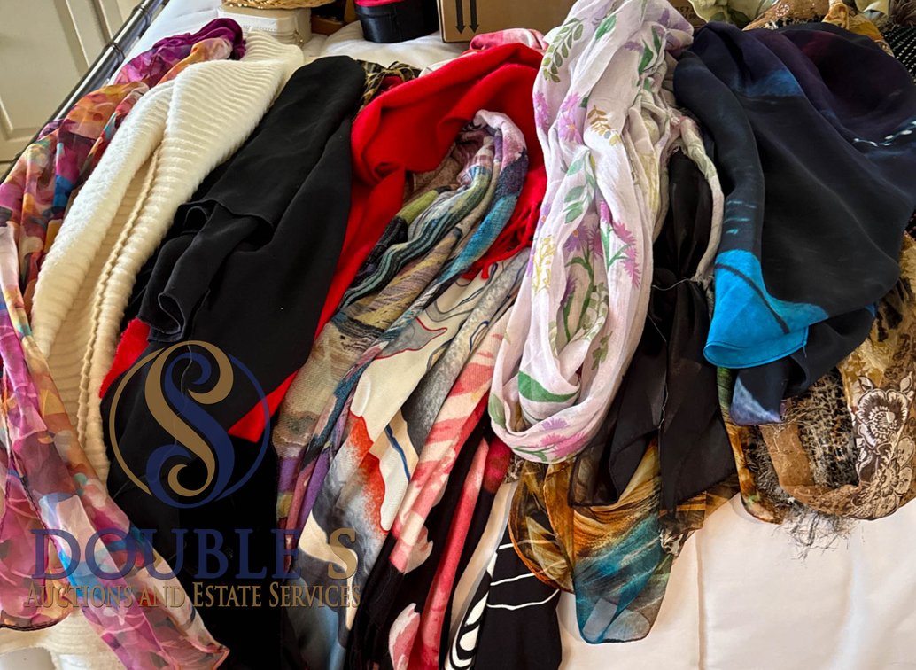 Scarves Featuring Various Fabrics and Patterns