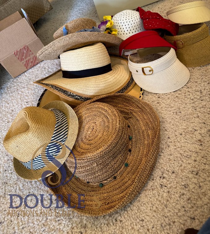 Straw Hats and Visors with Decorative Details