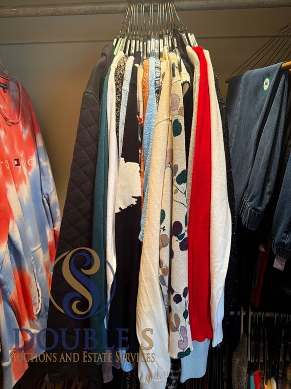Women's Clothing Including Sweaters and Tops