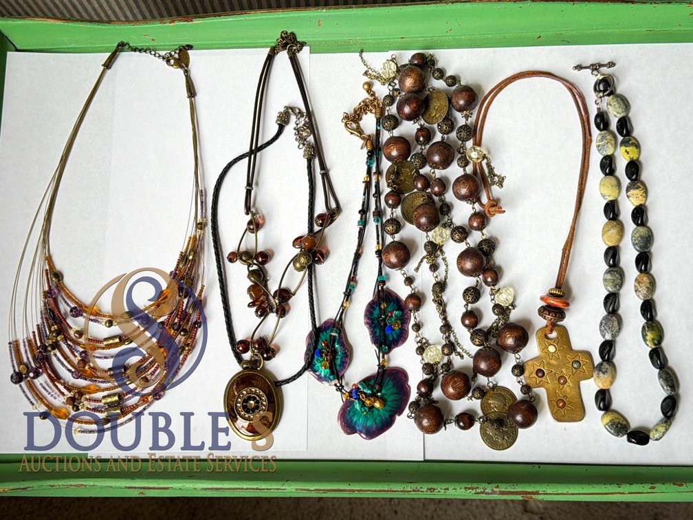 Mixed-Media Fashion Necklaces with Various Designs