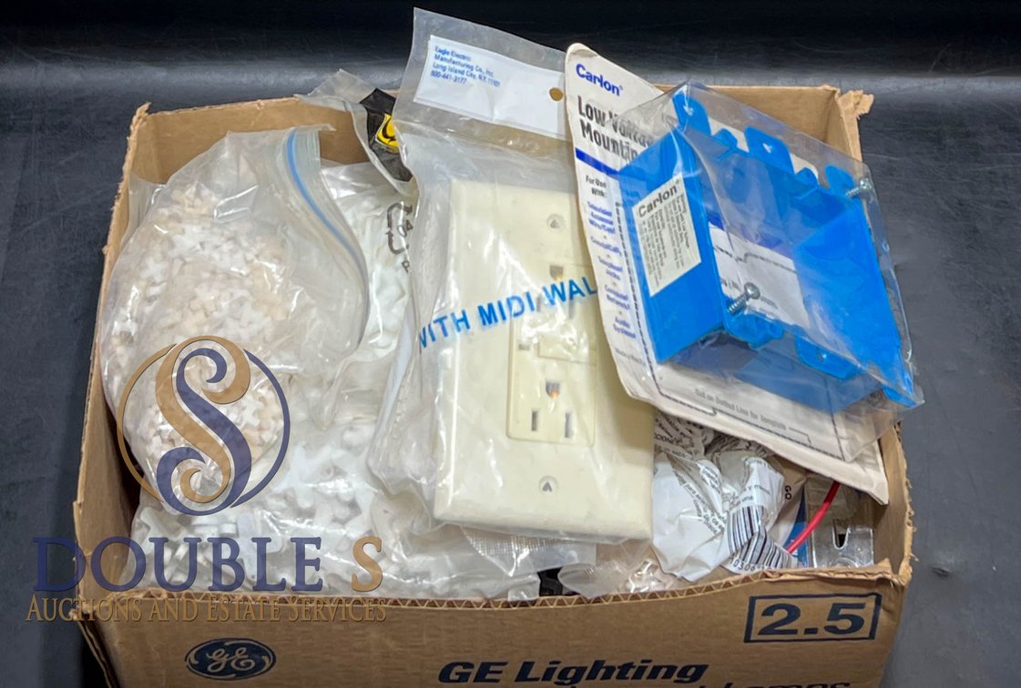 Electrical Hardware, Fasteners, and Tools in Box