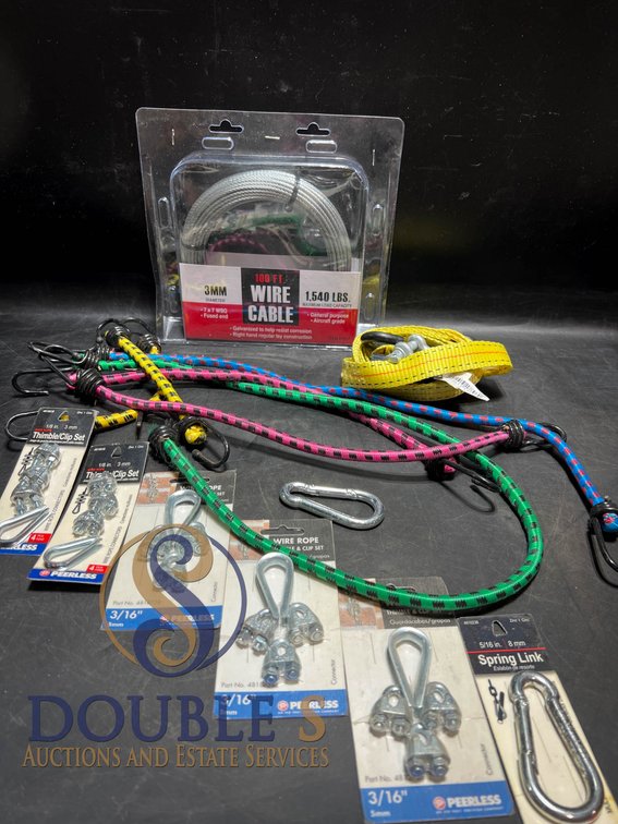 Wire Cable, Bungee Cords, Spring Link, and Wire Rope Clips