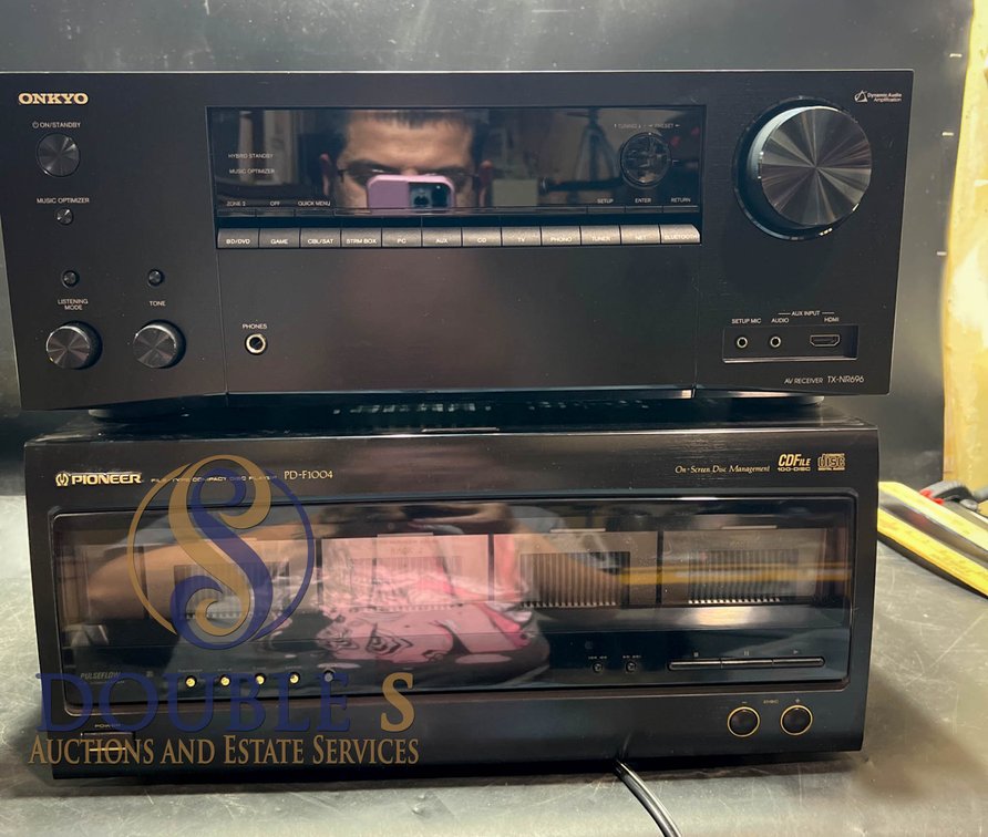 Onkyo TX-NR535 Receiver and Pioneer CD Changer