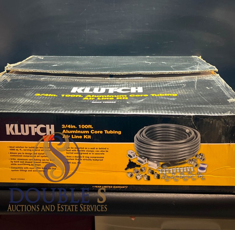 Klutch 3/4-Inch x 100-Foot Aluminum Core Tubing Air Line Kit