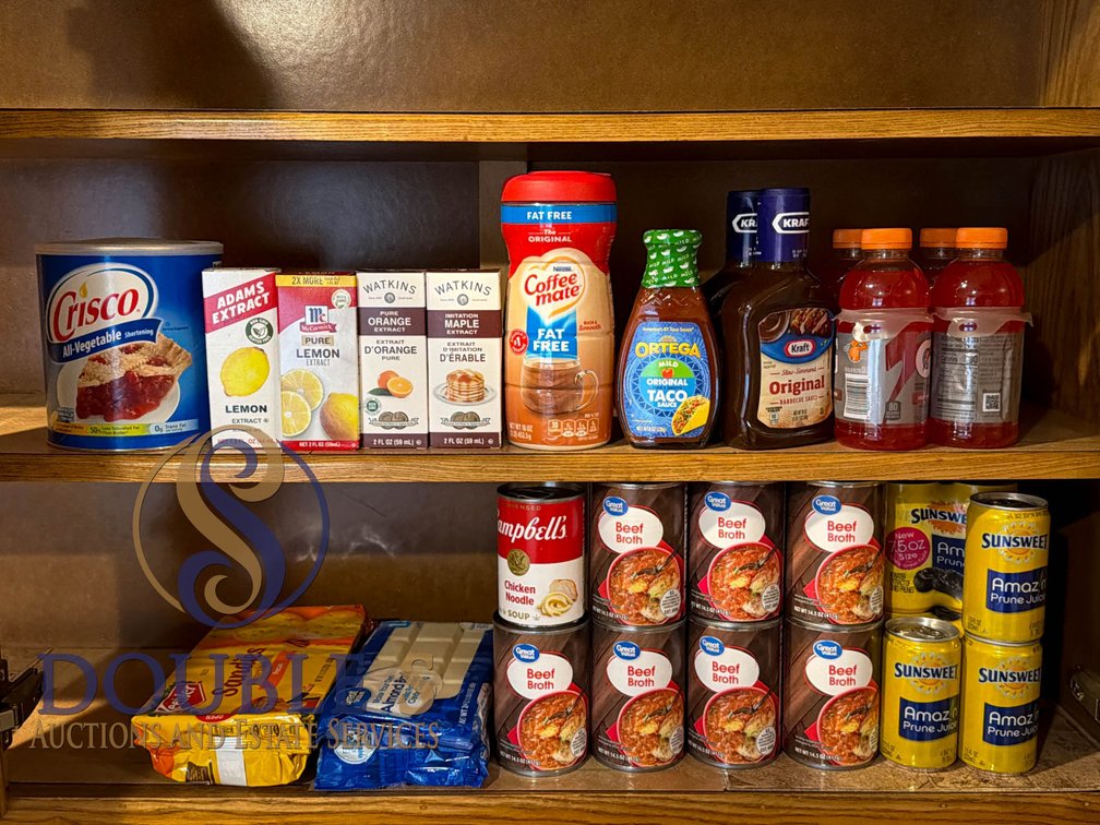 Food and Beverage Items Including Splenda Brown Sugar Blend and Canned Beef Broth