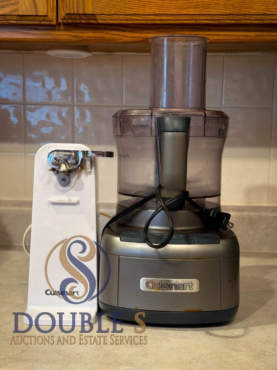 Cuisinart CFP-9BC Food Processor with Blades and Cuisinart Electric Can Opener