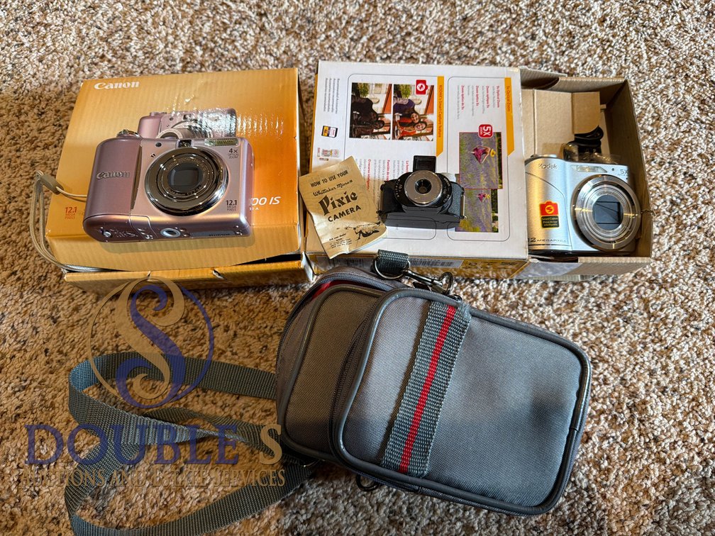 Kodak EasyShare C190 and Canon PowerShot A1100 IS Digital Cameras Pixie Camera