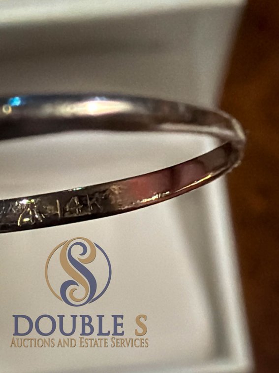 14K White Gold Ring Setting, Size 6