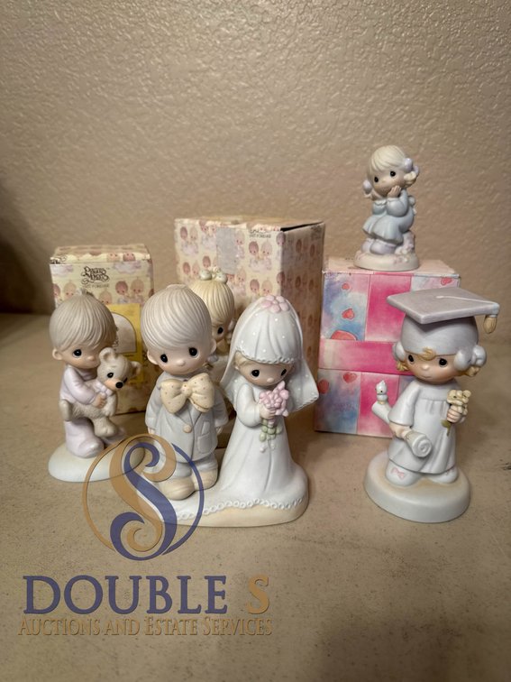 5 Precious Moments Figurines with 3 Original Boxes