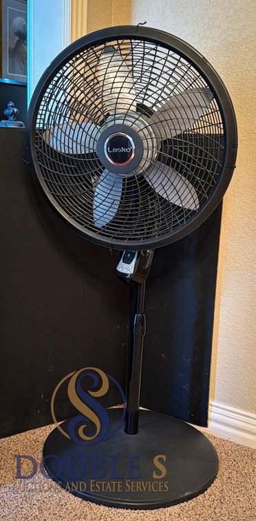 Lasko Adjustable Height Pedestal Fan with Round Base