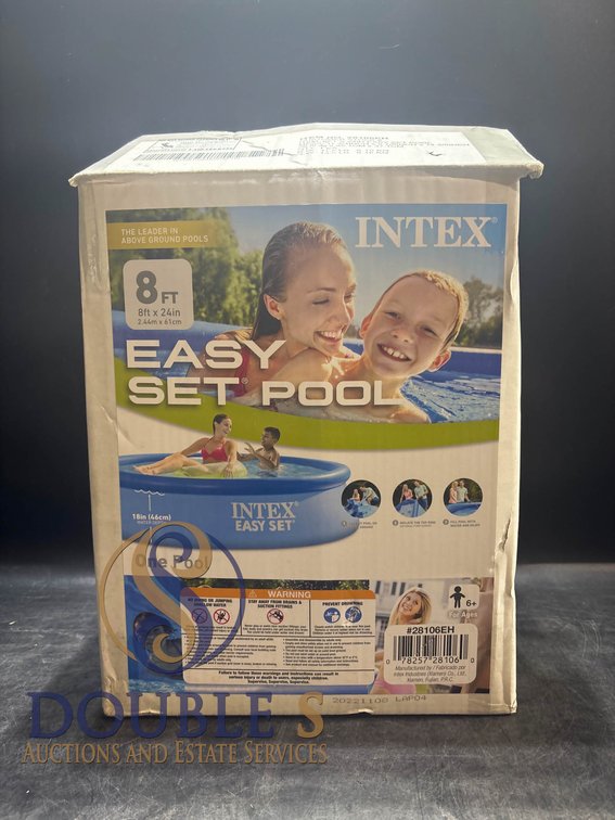 Intex Easy Set Pool, 8 ft x 24 in, Above-Ground Inflatable Pool