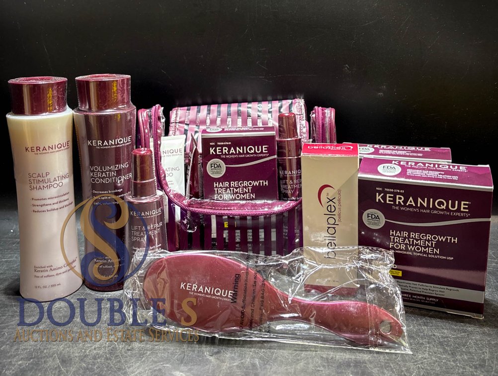 Keranique Hair Care 11-Piece Set with Storage Bag