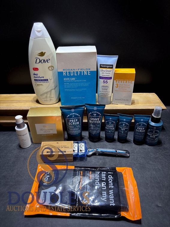 Skincare, Grooming, and Shaving Products from Various Brands