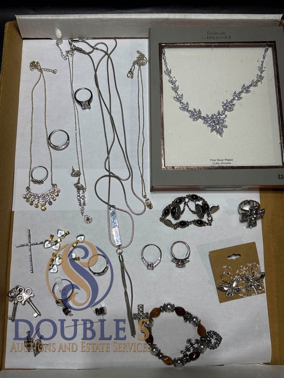 Fashion and Costume Jewelry Including Cubic Zirconia Necklace