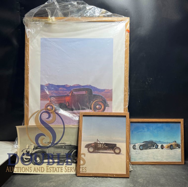 Vintage Car Photographs and Prints in Frames