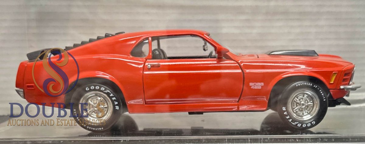 Mustang Mach I Boss 429 Model Car in Case, 13” x 6”
