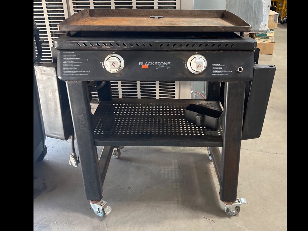 Blackstone Two-Burner Propane Griddle on Rolling Stand