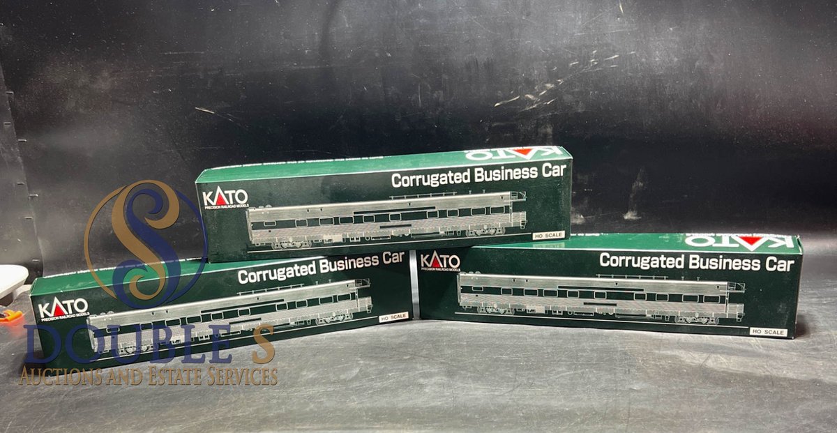 KATO HO Scale Corrugated Business Cars, Set of 3