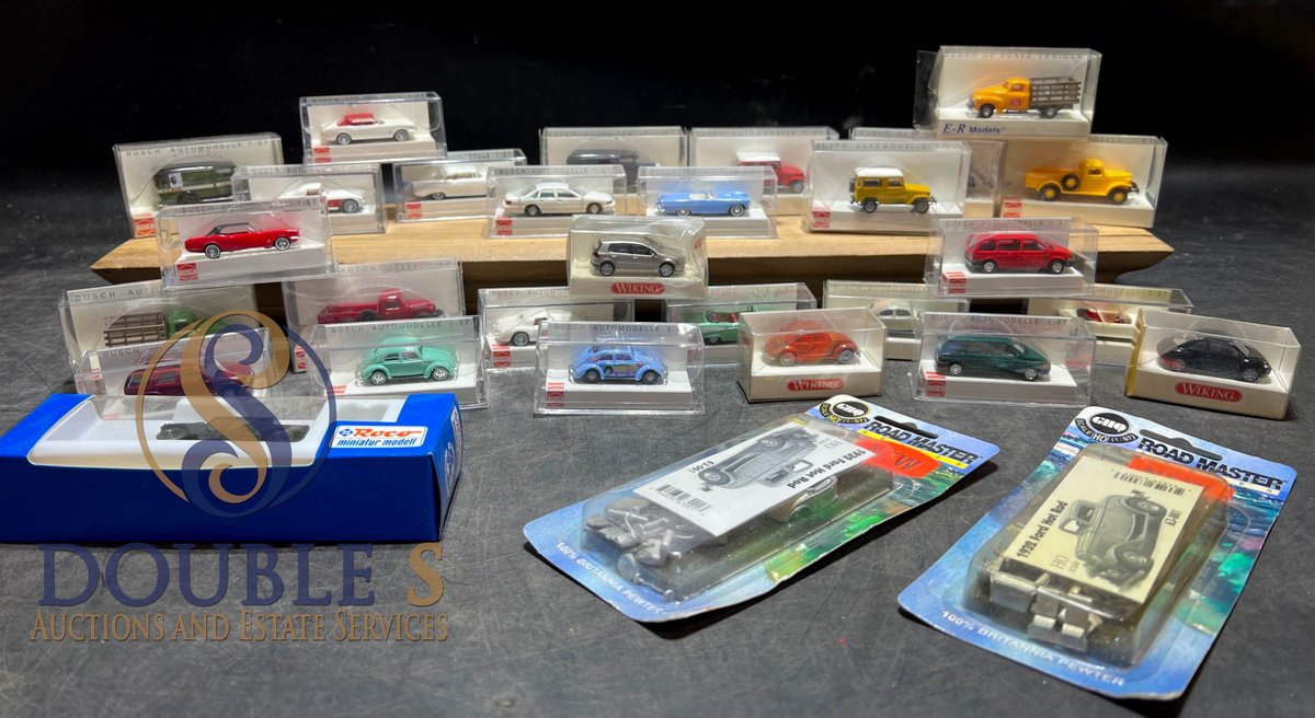 Roco, Wiking, and Other Miniature Vehicle Models in Original Packaging