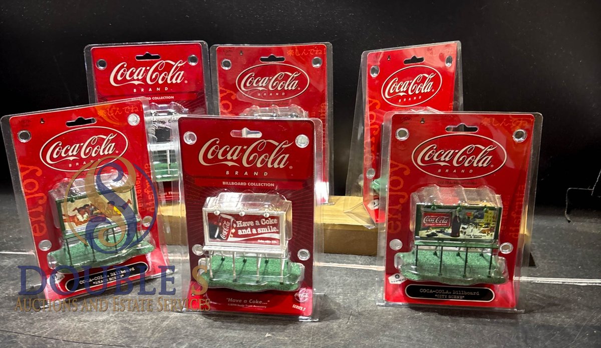 Coca-Cola Branded Die-Cast Model Trucks in Original Packaging