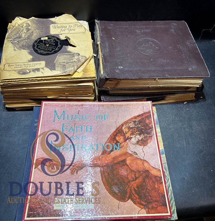 Vintage 78 RPM Records in Albums and Sleeves