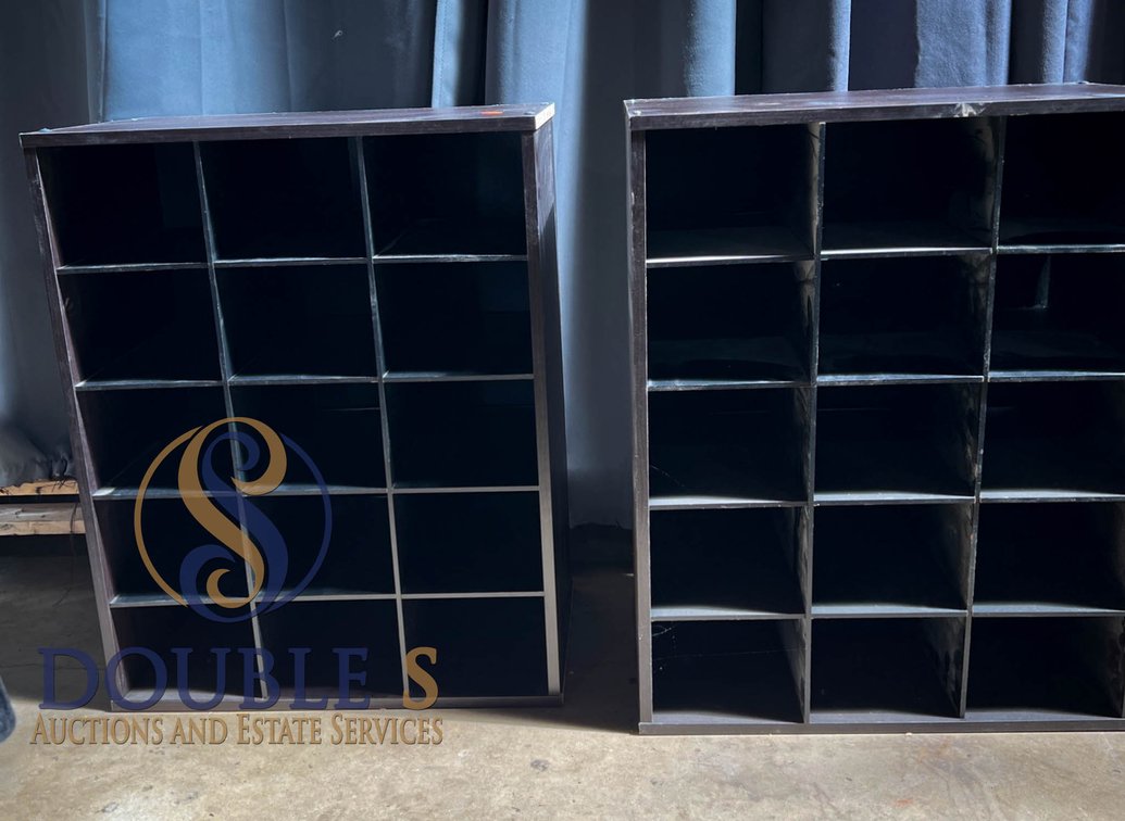 Wooden Storage Units with 16 Compartments Each, 7 1/2” x 12” x 24”
