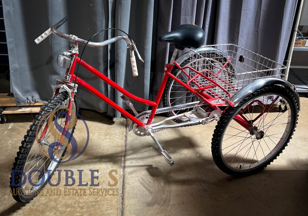Red Adult Tricycle With Basket