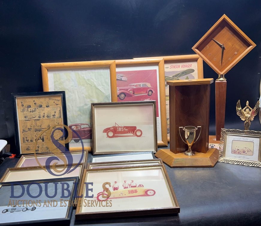 Framed Car Photos and Memorabilia