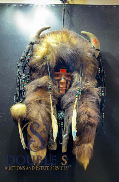 Native-Style Dreamcatcher with Fur and Feath