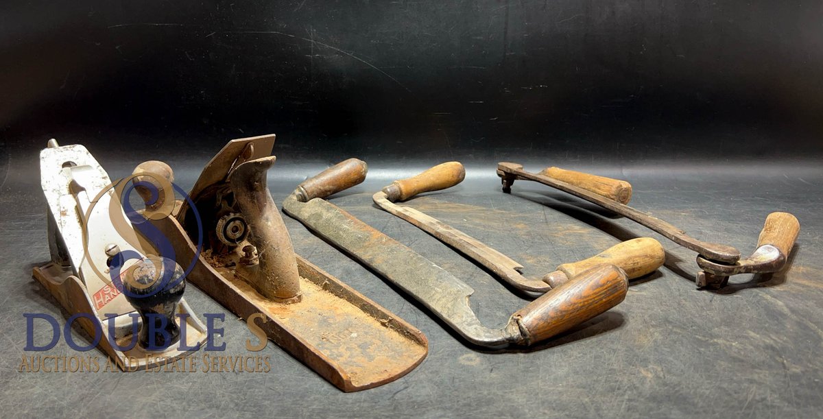 Vintage Woodworking Planes and Drawknives