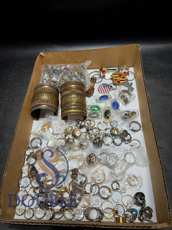 Costume Jewelry and Keychain Lot