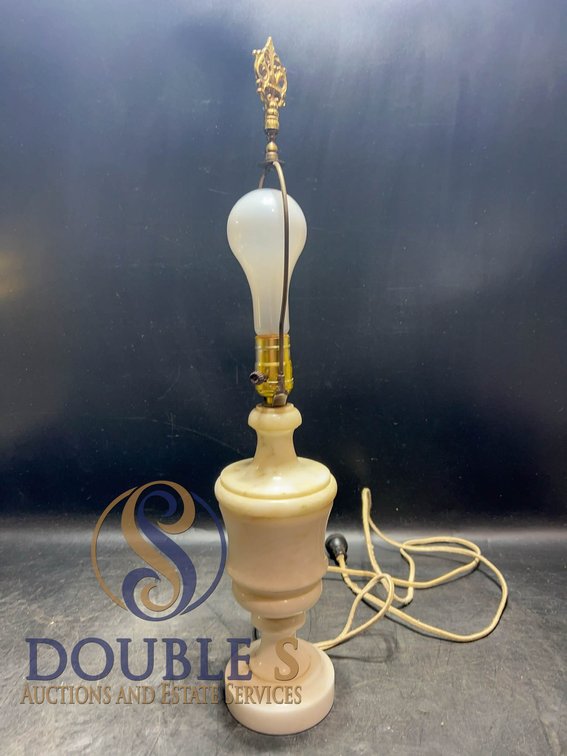 Marble Table Lamp with Electrical Cord