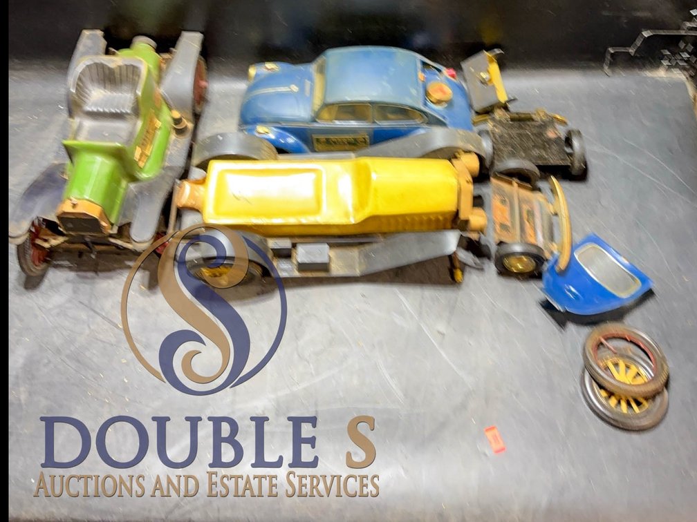 Vintage Tin Toy Cars, 3 Pieces
