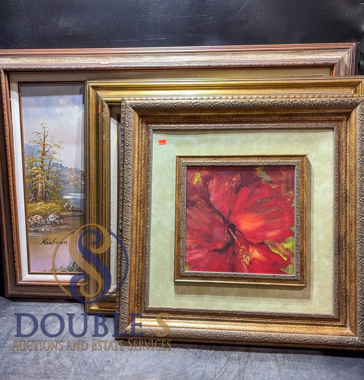 Framed Landscape and Floral Paintings Group