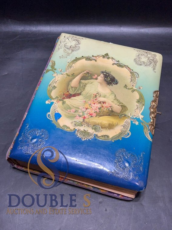 Victorian Photo Album with Studio Portraits
