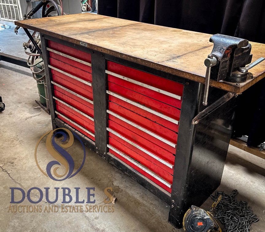 Craftsman Workbench With USA Vice, 50x24x34