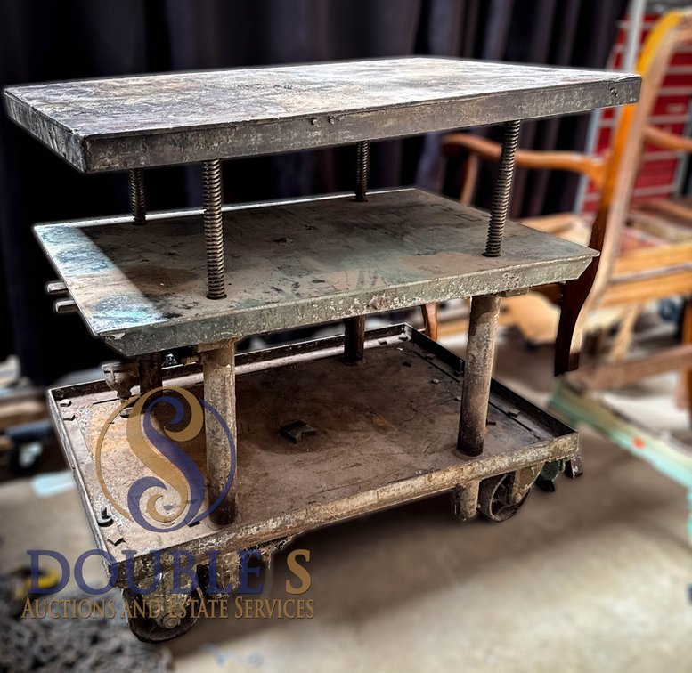 Heavy Adjustable Rolling Cart 36x24x34