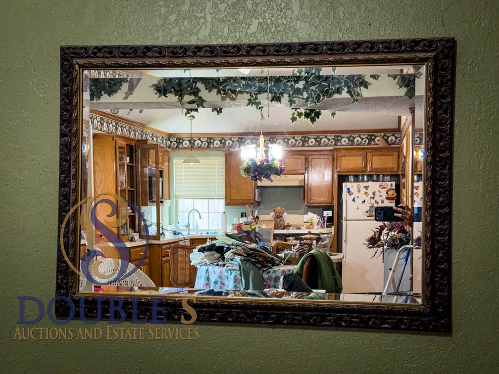 Ornate Framed Wall Mirror, 29”x41”