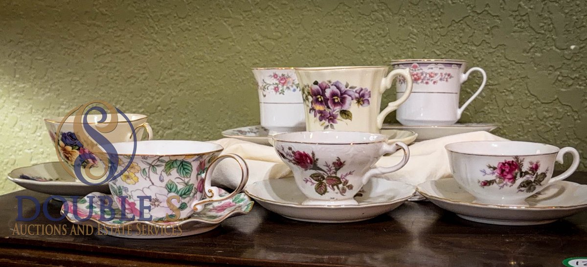 Porcelain Floral Teacup and Saucer C
