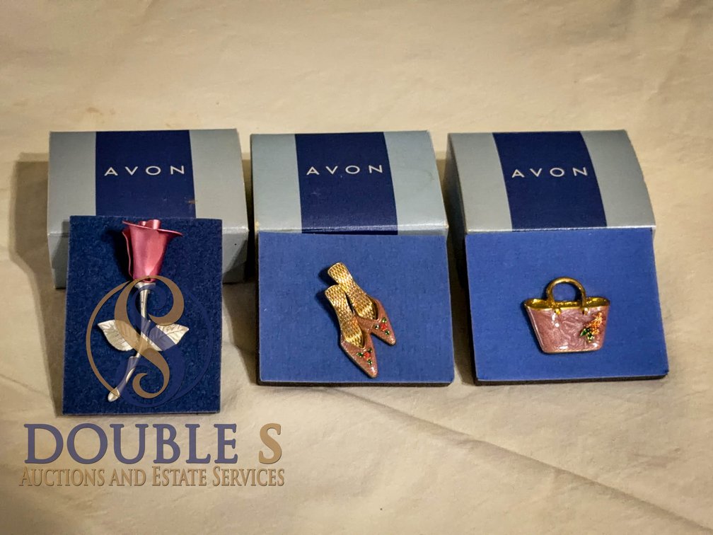 Avon Brooch and Pin Collection in Boxes