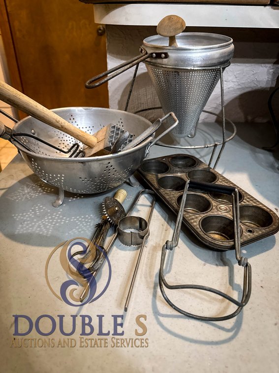 Vintage Metal Kitchen Utensils